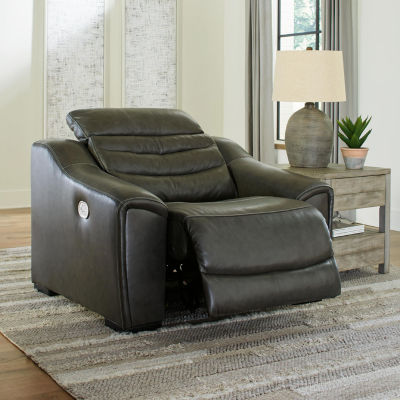 Signature Design By Ashley® Center Line Dual Power Leather Recliner