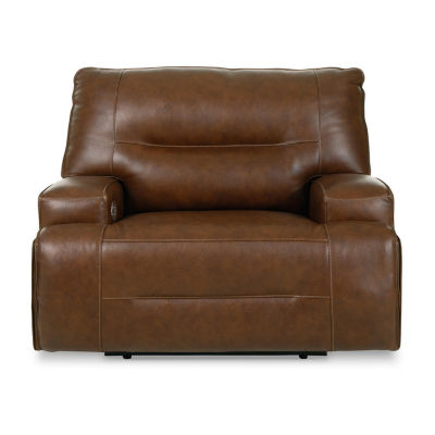 Signature Design By Ashley® Francesca Dual Power Leather Recliner