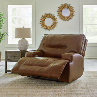 Signature Design By Ashley® Francesca Dual Power Leather Recliner