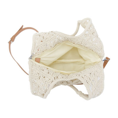 SOL and MER Macrame Large Hobo Bag