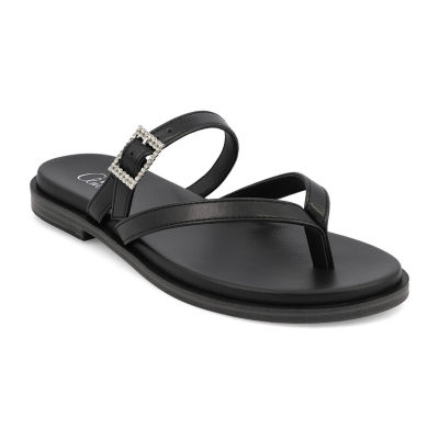 Mia Amore Womens Carrole Flat Sandals