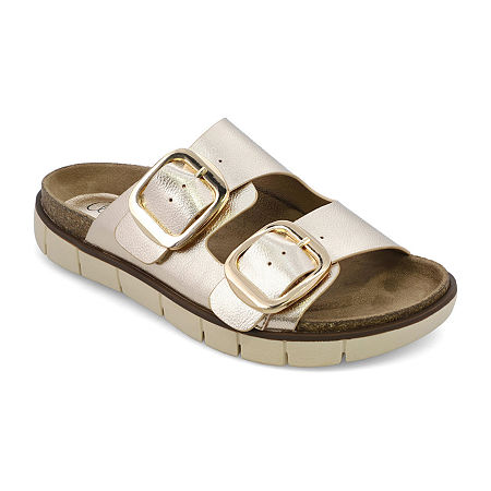 Mia Amore Womens Mylaa Flat Sandals, 7 Medium, Yellow
