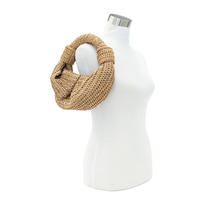 SOL and MER Crochet Croissant Clutch