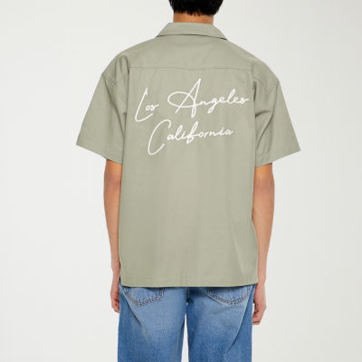 Forever 21 Mens Short Sleeve Button-Down Shirt
