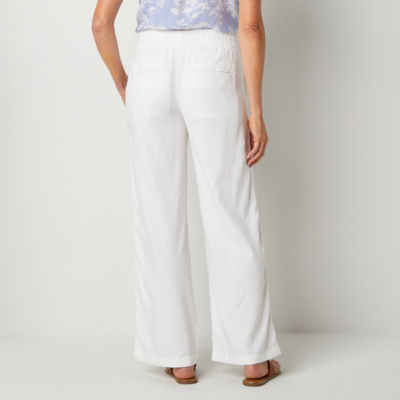 St. John's Bay Womens Wide Leg High Rise Trouser