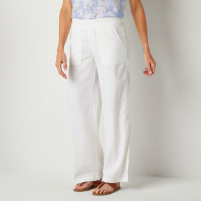 St. John's Bay Womens Wide Leg High Rise Trouser