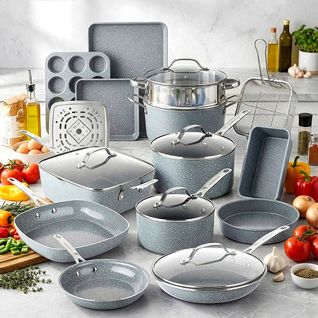Granitestone 20-pc. Non-stick Cookware Set In Gray