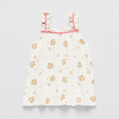 Okie Dokie Toddler & Little Girls Square Neck Sleeveless Tank Top