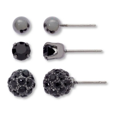 Mixit Hypoallergenic 3 Pair Earring Set