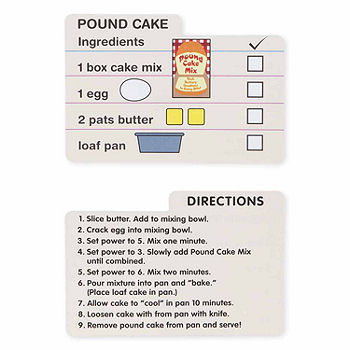 Melissa & Doug Wooden Make-a-cake Mixer Set (11pc) - Play Food And