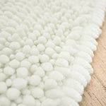 Laura Ashley Butter Chenille Bath Rug Collection