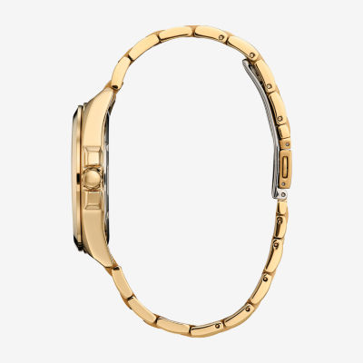 Citizen Peyten Mens Gold Tone Stainless Steel Bracelet Watch Bm7532-54l