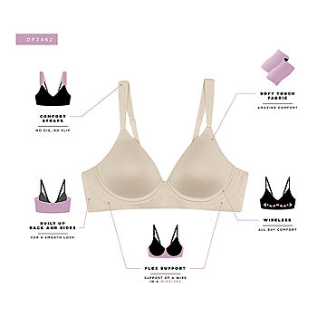 Beauty by Bali® Women's Ultimate Double Support White Wirefree Bra