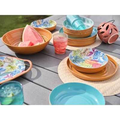 Turquoise Sun 4-pc. Dishwasher Safe Melamine Bowls