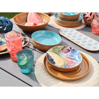 Turquoise Sun 4-pc. Dishwasher Safe Melamine Bowls