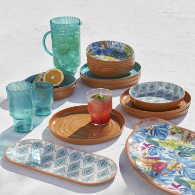 Turquoise Sun 4-pc. Dishwasher Safe Melamine Bowls