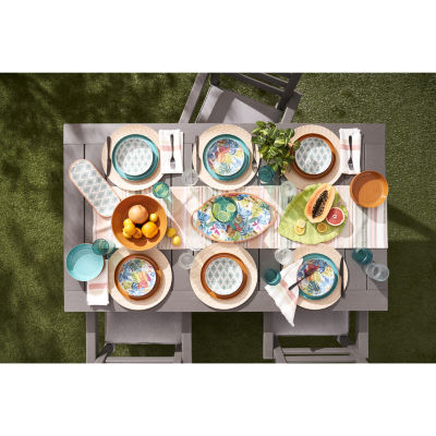 Turquoise Sun 15in Faux Rattan Natural 4-pc. Placemats