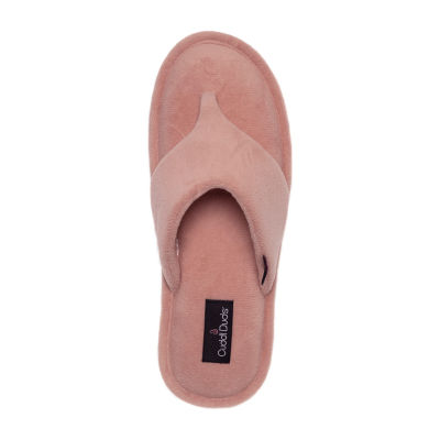 Cuddl Duds Velour Womens Slip-On Slippers