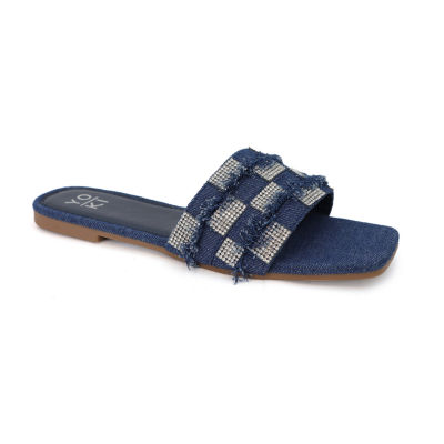 Yoki Womens Essie-17 Slide Sandals