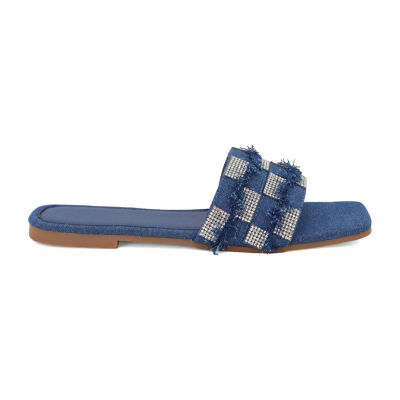 Yoki Womens Essie-17 Slide Sandals