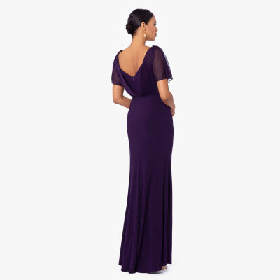 Dj jaz cap sleeve embellished best sale evening gown