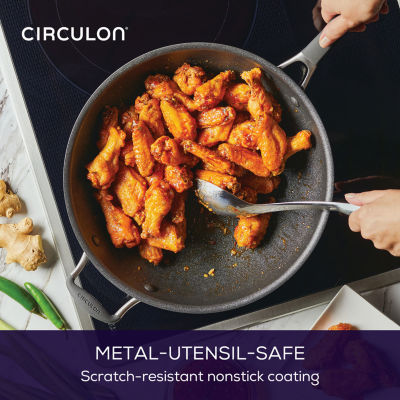 Circulon A1 Series with ScratchDefense 13.25" Nonstick Stir Fry Pan