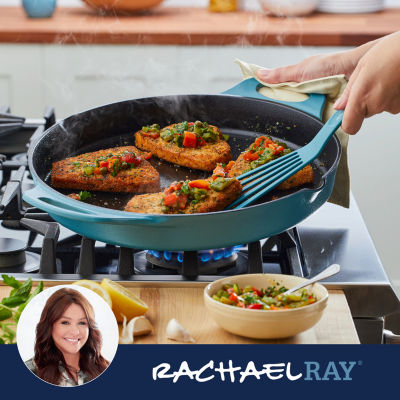 Rachael Ray Nitro Cast Iron 14" Skillet with Side Handles