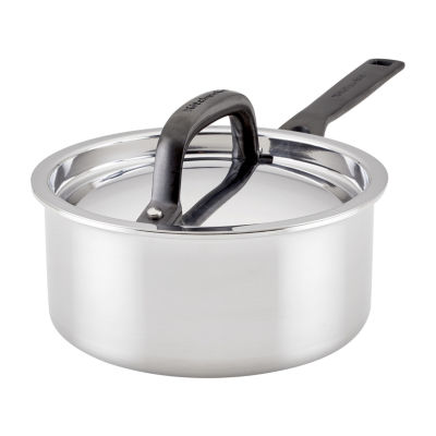KitchenAid 5-Ply Clad Stainless Steel 1.5-qt. Sauce Pan with Lid