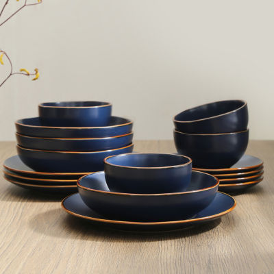 Stone + Lain Brasa 16-pc. Stoneware Dinnerware Set