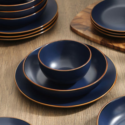 Stone + Lain Brasa 16-pc. Stoneware Dinnerware Set