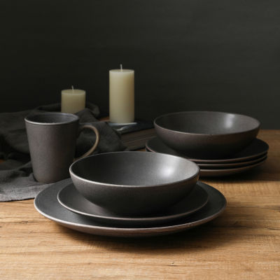 Stone + Lain Grao 16-pc. Stoneware Dinnerware Set