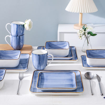 Stone + Lain Esmeralda 16-pc. Porcelain Dinnerware Set