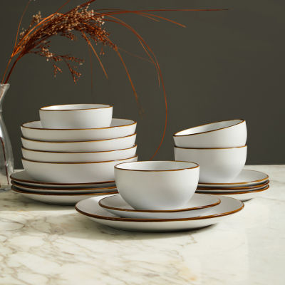 Stone + Lain Brasa 16-pc. Stoneware Dinnerware Set