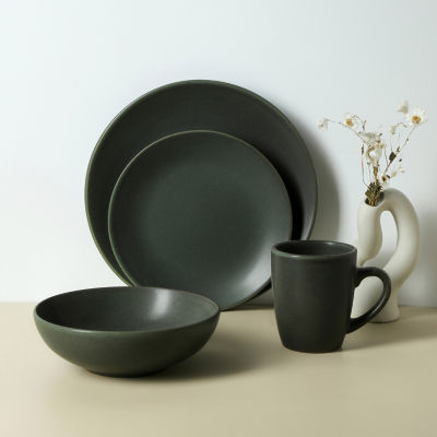 Stone + Lain Grao 16-pc. Stoneware Dinnerware Set