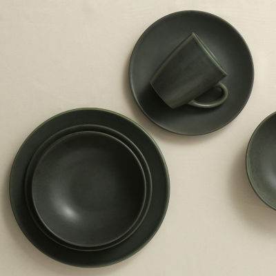 Stone + Lain Grao 16-pc. Stoneware Dinnerware Set