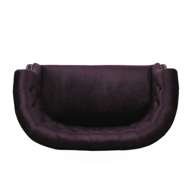 Milani Roll-Arm Upholstered Loveseat