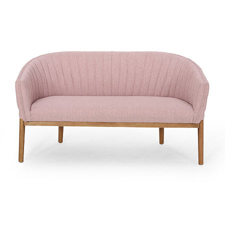 Galena Track-Arm Upholstered Loveseat, One Size, Pink