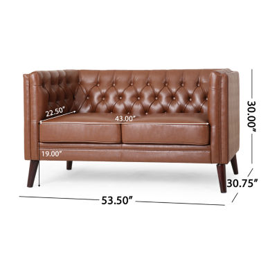 Holasek Track-Arm Upholstered Loveseat