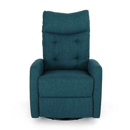 Woodglen Tufted Track-Arm Recliner, One Size, Blue