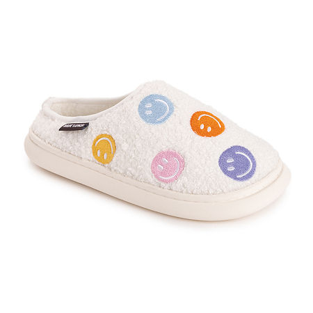 Muk Luks Luan Womens Clog Slippers, Large, White