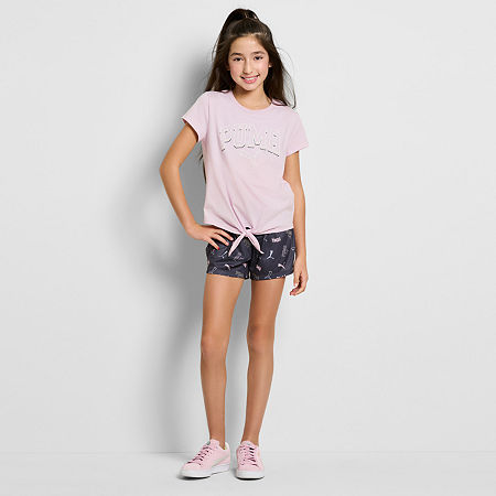 PUMA Little Girls 2-pc. Short Set, 5, Pink