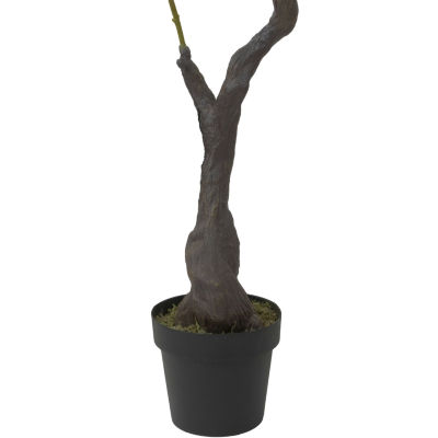 Northlight 63in Yellow And Green Peony Flower Artificial Tree