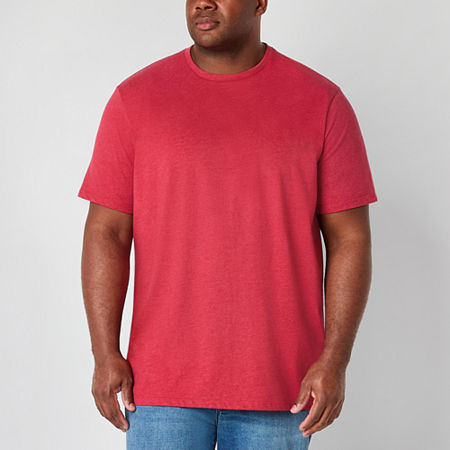 St. John's Bay Super Soft Big and Tall Mens Crew Neck Short Sleeve Moisture Wicking T-Shirt, 3x-large, Red