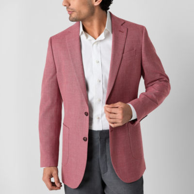 Stafford Textured Knit Mens Classic Fit Sport Coat