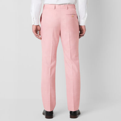 J. Ferrar Textured Mens Classic Fit Flat Front Suit Pant