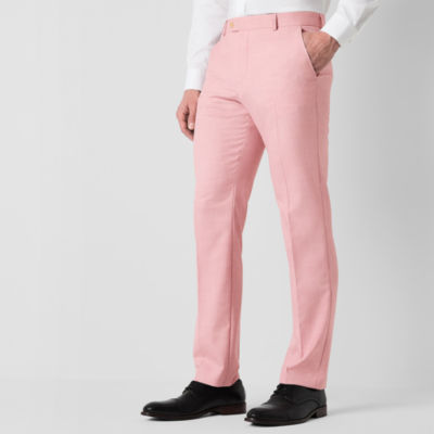 J. Ferrar Textured Mens Classic Fit Flat Front Suit Pant