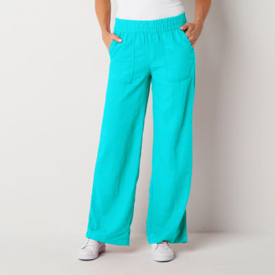 St. John's Bay Womens Loose Fit Wide Leg Trouser