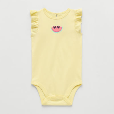 Okie Dokie Baby Girls Round Neck Sleeveless Bodysuit