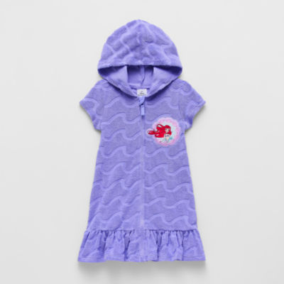Disney Collection Little & Big Kid Girls Princess The Little Mermaid Knit Dress Swimsuit Cover-Up