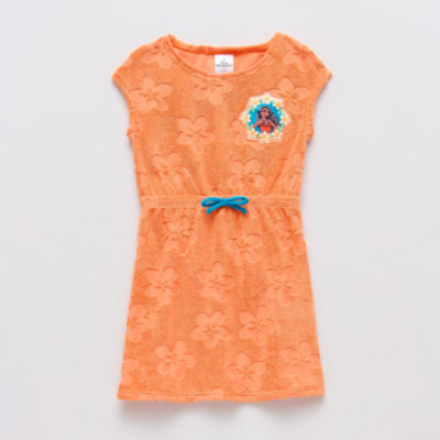 Disney Collection Little & Big Kid Girls Princess Moana Knit Dress Swimsuit Cover-Up
